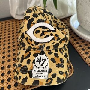 Cincinnati Reds cheetah print hat NWT